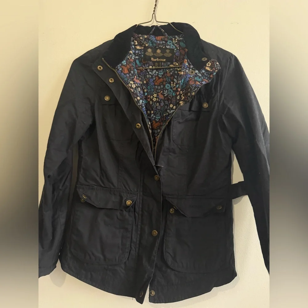 Barbour Black Women's limited edition wax Jacket - Picture 2 of 6